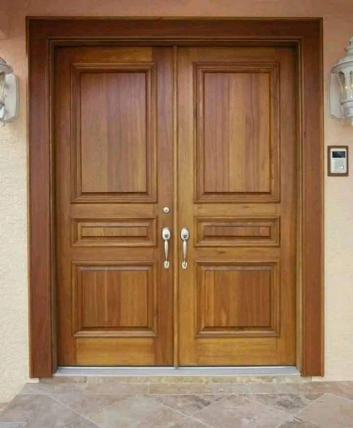 Hand Crafted Solid Indian Teak  Wood Beautiful Main Door #D11