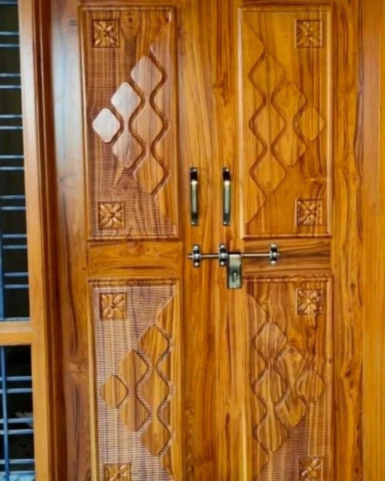 Sagwan Indian Teak Wood Door #D33