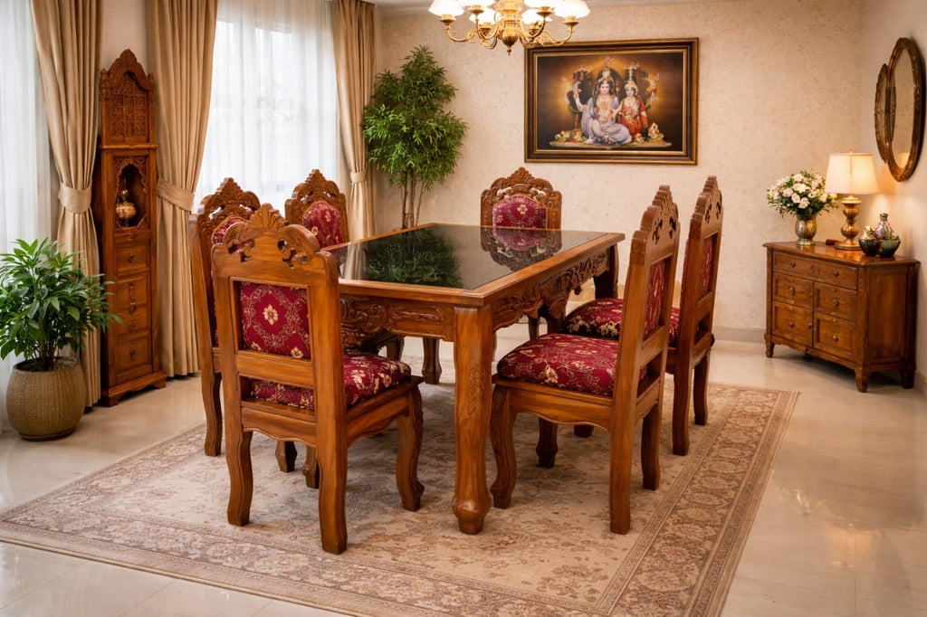 DIninig Table Premium Sagwan Wood Teak Wood
