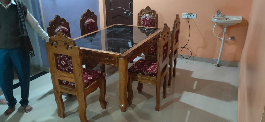 DIninig Table Premium Sagwan Wood Teak Wood