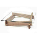 Tea Table Teak Wood (Sagwan Wood) With Glass T3