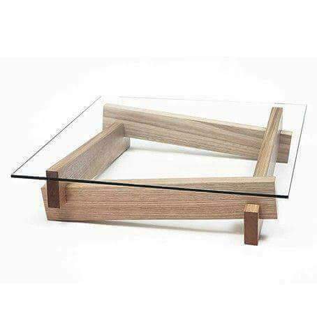 Tea Table Teak Wood (Sagwan Wood) With Glass T3
