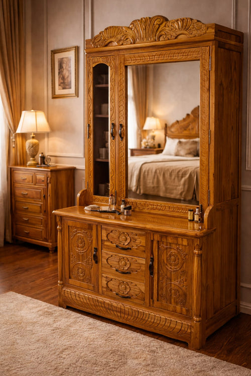 Dressing Table Teak Wood (3.5fit Length x 5.5fit Width) D1