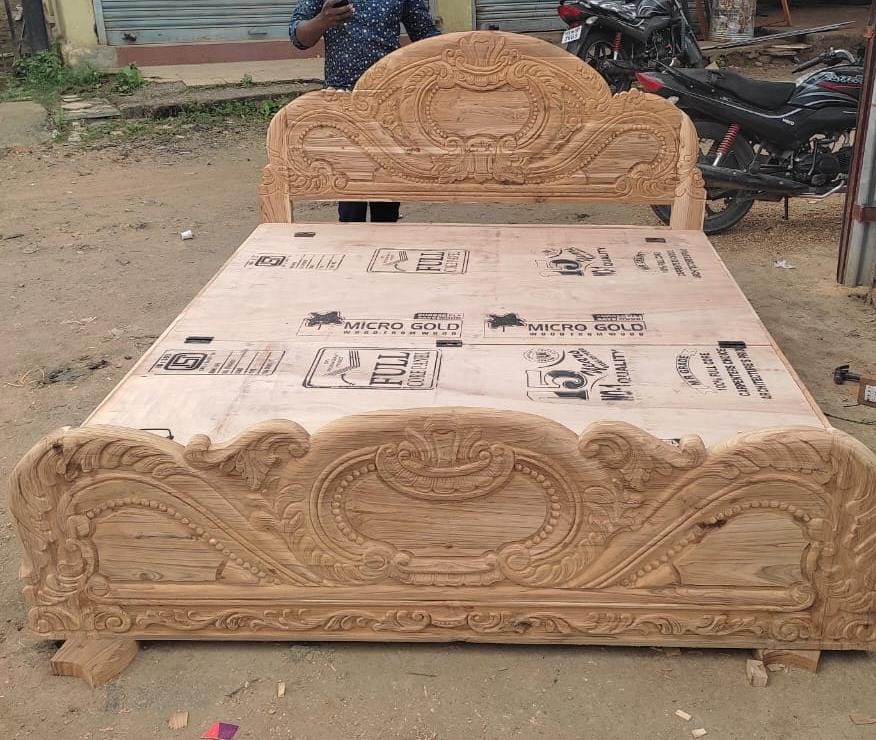 Hand Crafted Wooden Bed (Box Bed) B2
