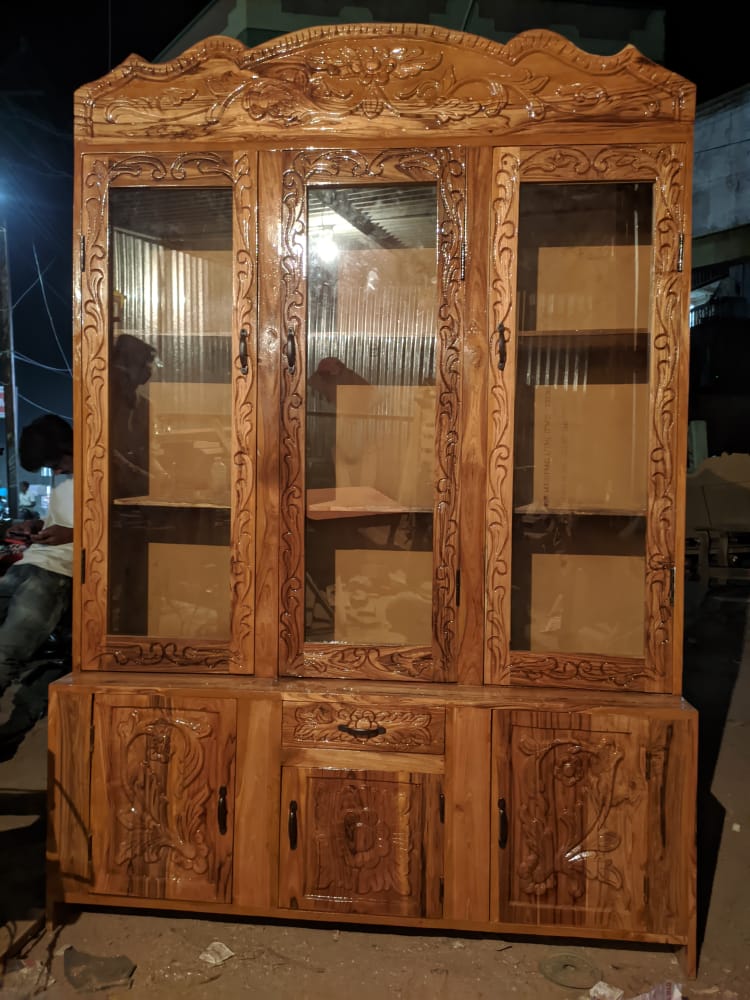 Elegant Show Case For LIving Room Without Glass (Size 4fit Width x6fit Length) SC3
