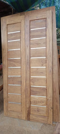 Hand Crafted Solid Indian Teak Wood Beautiful Main Door #D21