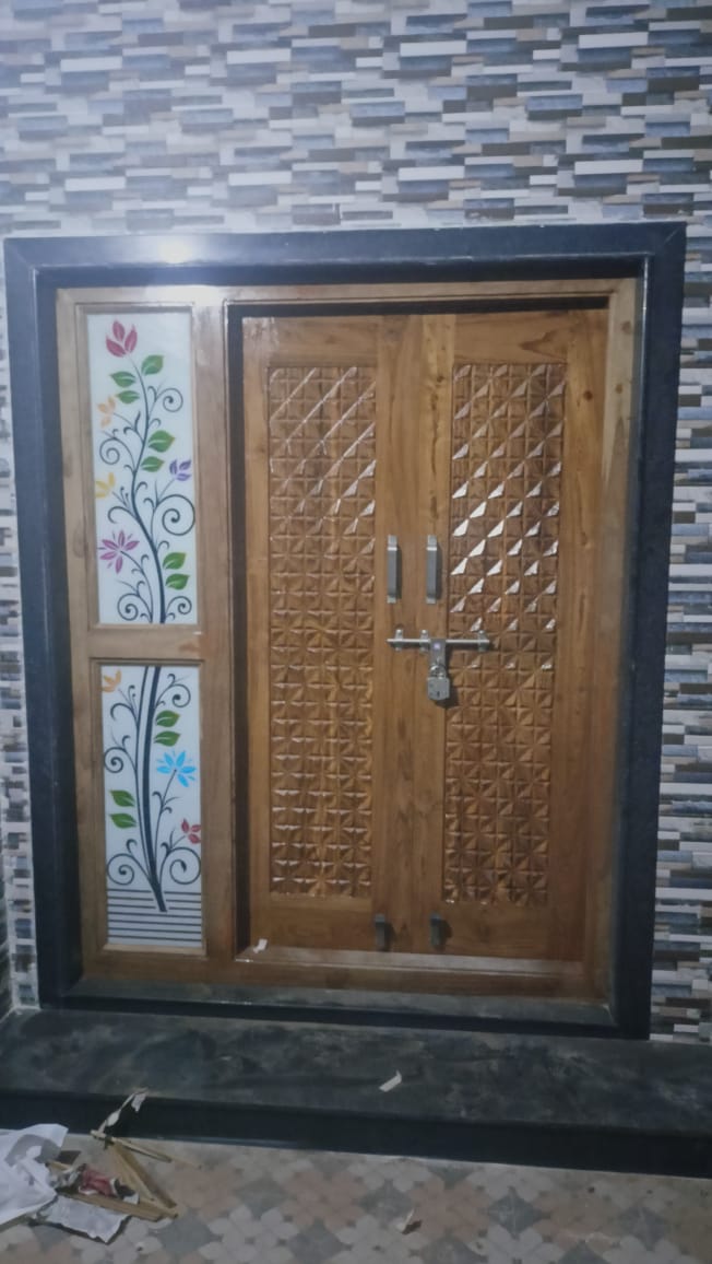Hand Crafted Solid Wood Beautiful Main Door