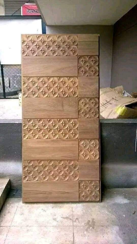 Hand Crafted Solid Indian Teak Wood Beautiful Main Door #D7