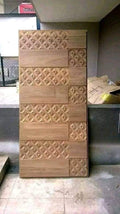 Hand Crafted Solid Indian Teak Wood Beautiful Main Door #D7