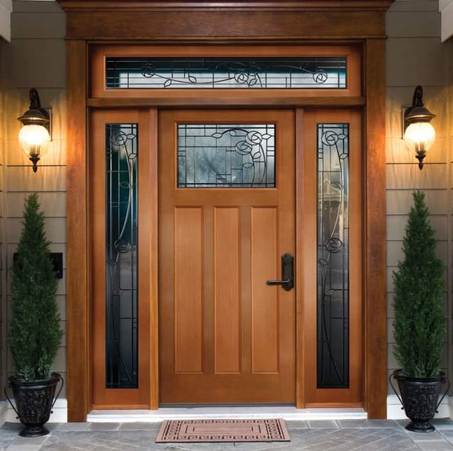 Hand Crafted Solid Indian Teak  Wood Beautiful Main Door #D1